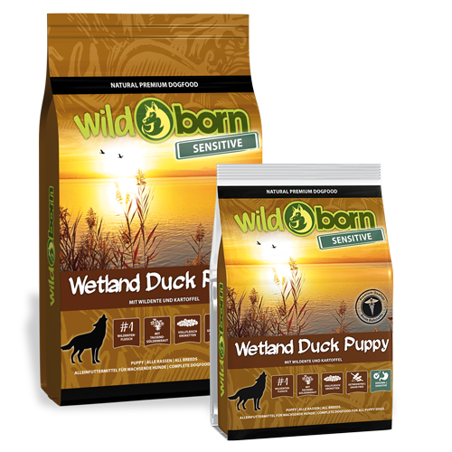 welpenfutter_wetland_duck_sensitive Wildborn Welpenfutter - Wetland Duck Puppy Sensitive
